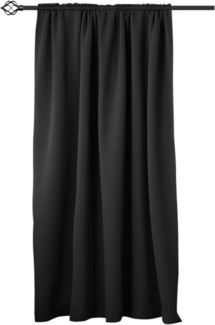 Woltu Gardine (1 St), blickdicht, Blickdicht mit Kräuselband für Schiene, 250 g/m²