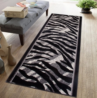 Mazovia Läufer Läufer Flurläufer Modern für Vorzimmer 80 cm Breit Grau, 80 x 100 cm, Kurzflor, Meterware, Höhe 8 mm