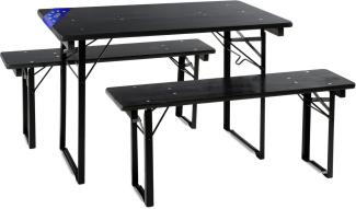 Stagecaptain 'Hirschgarten' Bierzeltgarnitur, 3-teilig, Holz grau, 110 x 60 x 75 cm