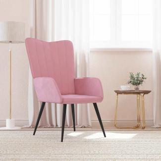 vidaXL Relaxsessel Rosa Samt [327681]