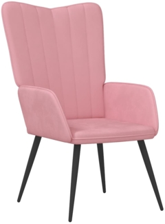 vidaXL Relaxsessel Rosa Samt [327681]
