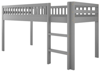 autolock Kinderbett Kinderbett,Hochbett,Massivholzbett mit Lattenrost,Sicherheitsleiter
