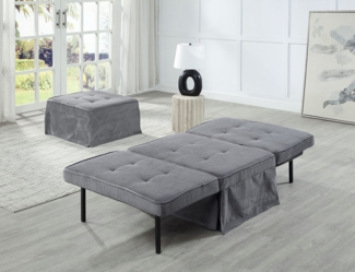 ATLANTIC home collection Schlafsofa Finn, wandelbar zum Loungesessel, Relaxliege und Gästebett, inkl. Kissen