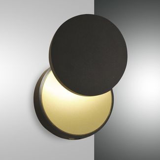 FABAS LUCE No. 3452-21-101 LED Wandleuchte Ara schwarz gold mit Tastdimmer