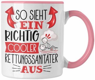 Trendation Tasse Rettungssanitäter Tasse Geschenk So Sieht Ein RIchtig Cooler Rettungss
