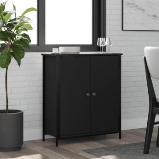 vidaXL Sideboard Schwarz 70x30x80 cm Holzwerkstoff 835534