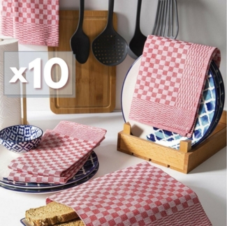 Parpalinam Geschirrtuch Küchentücher Grubentücher 50x70 cm, (Spar-Set, 10-tlg, 10x Geschirrtuch 50x70 cm), 10 Küchentücher, Jacquard-Gewebe, 50x70 cm, Grubentücher