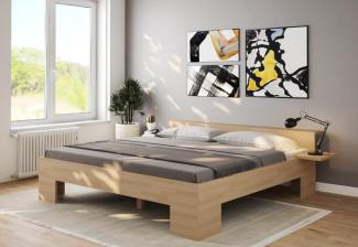 Komfortbett 160x200 Bett Buche Ehebett Doppelbett Holzbett - (4147)