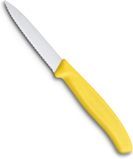 VICTORINOX Gemüsemesser Swiss Classic silber, gelb glatt, Klinge: 8,0 cm