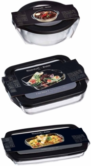 Ritzenhoff & Breker Cucina Auflaufform mit Frischhaltedeckel 3er Set - DS