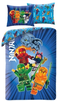 Lego Ninjago Kinderbettwäsche LEG1166 140x200 cm + 70x90 cm
