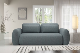 Sofa 3-Sitzer mit Schlaffunktion GASTON in Stoff Puente Anthrazit