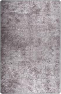 vidaXL Teppich Waschbar 80x150 cm Grau Rutschfest 337958