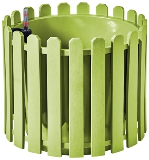 HTI-Living Pflanzkübel Pflanzgefäß rund mit Wasserspeicher Nessa (Stück, 1 St, 1 Blumenkasten), Blumenkasten mit Wasserstandsanzeige