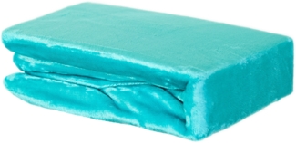 Plüsch Spannbettlaken 180-200 x 200 cm + 30 cm mit Rundumgummizug - Cashmere Touch 180 gsm Petrol