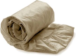 Heckett and Lane Spannbettlaken Elementi, Mako-Satin, Gummizug: rundum, (1 Stück), Laken aus 100% Baumwolle, hochwertiges Mako-Satin, Betttuch ab 90x200