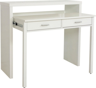 Woodman Konsolentisch Vince, mit Auszugsfunktion, im schlichten skandinavischen Design, FSC®