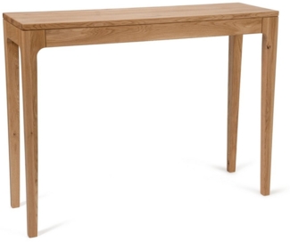 M2 Kollektion Kona 3 Konsole, Holz, Wildeiche massiv, 100 x 80 x 30