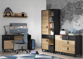 Homeoffice LYA Büro-Set Optik: Mauvella / Cabezone Eiche, von Forte