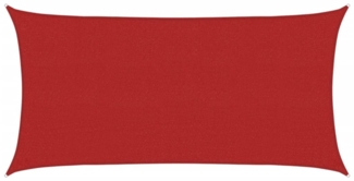 vidaXL Sonnensegel 160 g/m² Rot 2x3,5 m HDPE 311613