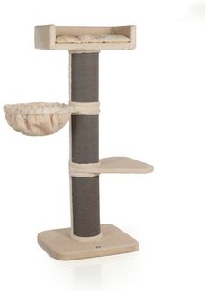 Canadian Cat Company Kratzbaum Waterton, Kratzbaum für große Katzen, 153 cm, beige/anthrazit