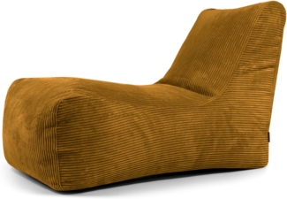 Sitzsack ‘Lounge‘, Bezugstoff - Waves, 100% Polyester, Mustard, 80x135x80 cm cm.