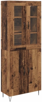 vidaXL Highboard Altholz 69,5 x 34 x 180 cm Holzwerkstoff 3402692