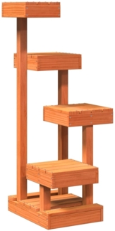 vidaXL Kratzbaum Wachsbraun 45,5 x 49 x 103 cm Massivholz Kiefer 847132