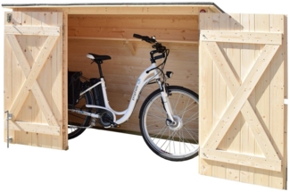 weka Fahrradbox, Mülltonnenbox, BxTxH: 205x84x151 cm
