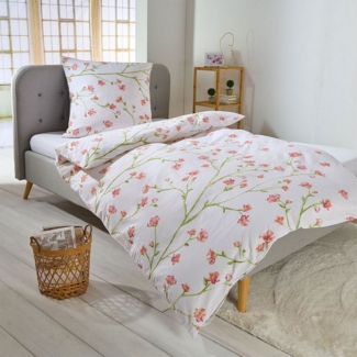 TRAUMSCHLAF Bettwäsche Melbourne, Seersucker, 2 teilig, ideale Sommerbettwäsche in herrlicher Seersucker Qualität