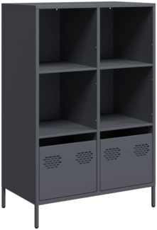 vidaXL Highboard Anthrazit 68x39x103,5 cm Stahl 851384