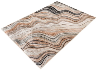 riess-ambiente Designteppich EARTH 230x160cm beige grau bunt · Kurzflor-Teppich im modernen Design, rechteckig, Höhe: 8 mm, Wohnzimmer · Indoor · pflegeleicht · Grafikmuster · Schlafzimmer