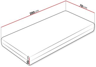 Komfortschaummatratze Josito (Größe: 70 x 200)