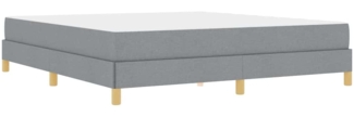 vidaXL Boxspringbett Hellgrau 180 x 200 cm Stoff 3398584