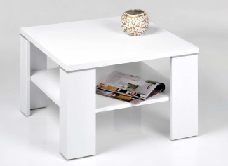 Wohnzimmer Couchtisch Santos 70 weiß matt