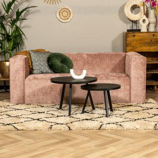 Bronx71 Chenille Sofa Memphis 2,5-Sitzer pink