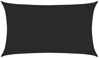 vidaXL Sonnensegel 160 g/m² Schwarz 5x8 m HDPE 311743