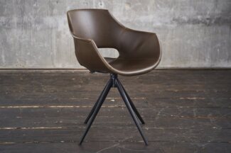 KAWOLA Stuhl ZAJA Sitzmöbel Kunstleder - Bequem & Drehbar - Design Stuhl (1 St), Drehbarer Esszimmerstuhl, Kunstleder, modern & pflegeleicht
