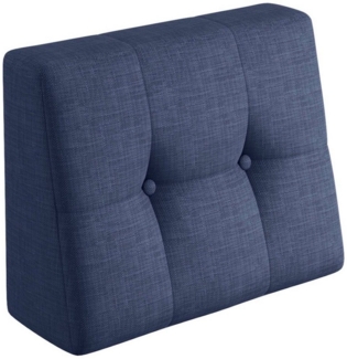 sunnypillow Rückenkissen Palettenkissen gesteppt Seitenkissen 60x40x20/10cm, Blau