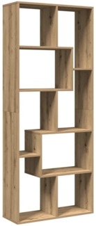 vidaXL Raumteiler-Bücherregal Artisan-Eiche 67x25x161,5 cm 858083