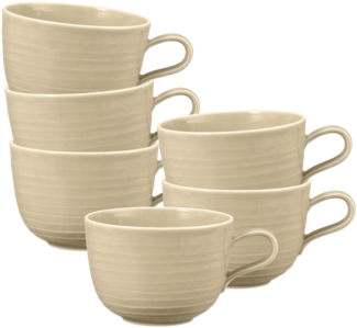 Seltmann Weiden Terra Milchkaffeetasse 400 ml sandbeige 6er Set