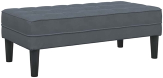 vidaXL Bank Dunkelgrau 113 x 57 x 39 cm Samt 42001948