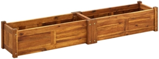 vidaXL Garten-Hochbeet Akazienholz 150x30x25 cm 42567