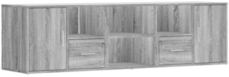 vidaXL Eckregal Grau Sonoma 160x40x45 cm Holzwerkstoff 3307824