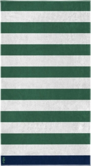 Seahorse Strandtuch Albatros, Jacquard-Velours (1-St), 100x180, gestreift, für Sauna und Pool, mit Logo