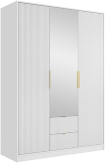 Kleiderschrank Tireno 3D2S (Farbe: Weiß Velvet)