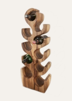 More2Home Weinregal KAKTUS, Holz, 10 Flaschen, 80 cm hoch