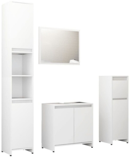 DOTMALL Badmöbel-Set mit Hochschrank, Mittlerer Schrank, Unterschrank& Spiegel (4-St)