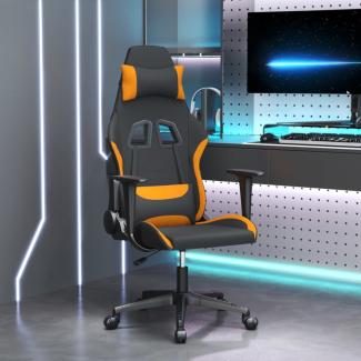 vidaXL Gaming-Stuhl Schwarz und Orange Stoff 3143737