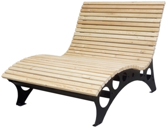 HOME DELUXE Wellenholzliege / Waldsofa TAIGA - 120 cm